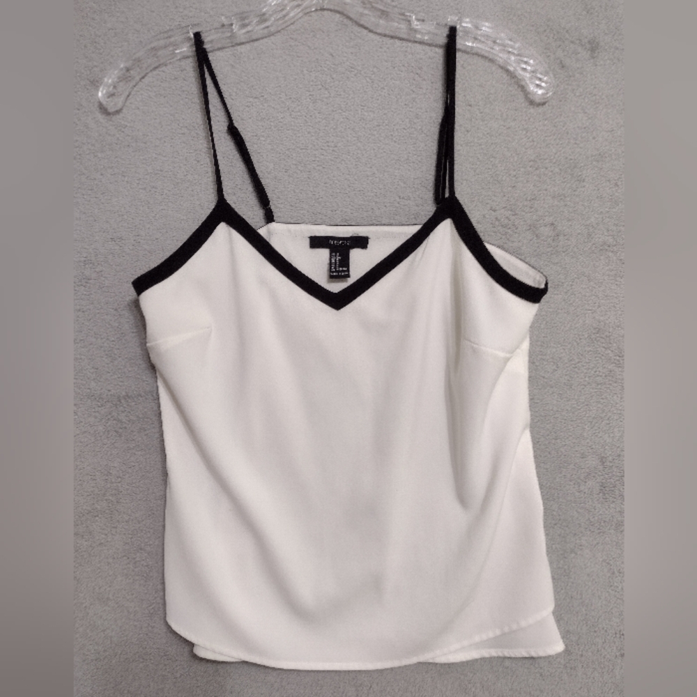 Camisole size S, black and Ivory